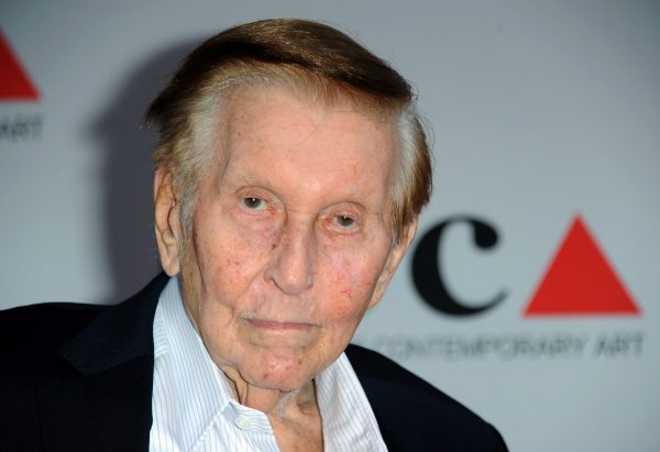 Media mogul Sumner Redstone arrives at the 2013 MOCA Gala celebrating the opening of the Urs Fischer exhibition at MOCA, in Los Angeles, on April 20, 2013. A judge ruled on Monday, May 2, 2016, that Sumner Redstone should give 30 minutes of videotaped, sworn testimony in a case about the ailing media mogul's mental capacity that was filed by Redstone's ex-girlfriend and longtime companion, Manuela Herzer. (Richard Shotwell/Invision/AP)