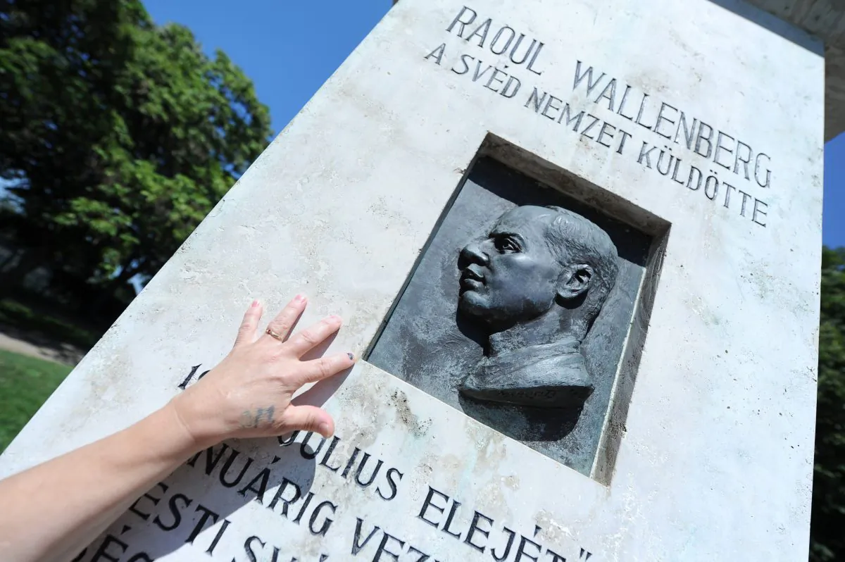 A memorial stone of late Swedish diplomat Raoul Wallenberg in St. Istvan Park of Budapest on Aug. 1, 2012, prior to the 100th anniversary of Wallenberg's birthday on Aug. 4. (Attila Kisbenedek/AFP/Getty Images)