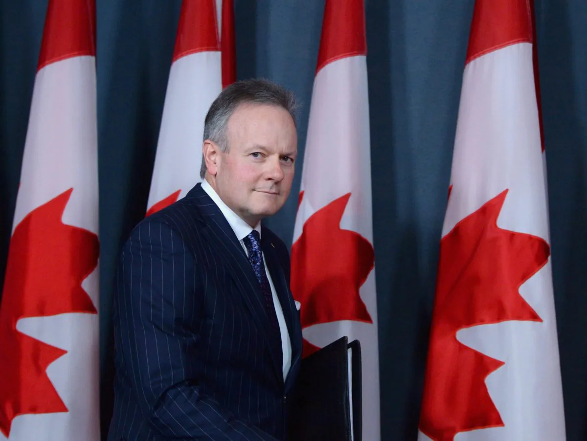 Bank of Canada governor Stephen Poloz arrives at a news conference at the National Press Theatre in Ottawa on April 13, 2016. Canada’s central bank kept its key rate unchanged on May 25. (The Canadian Press/Sean Kilpatrick)