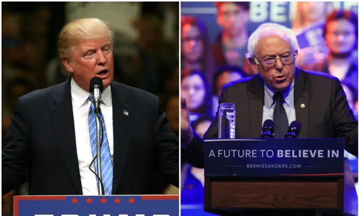President Donald Trump and Sen. Bernie Sanders (I-Vt.) (Spencer Platt and Darren Hauck/Getty Images)