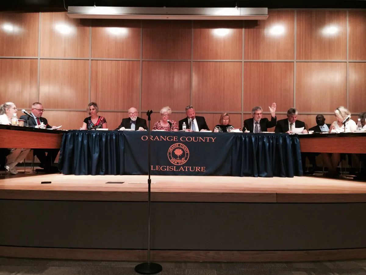 The Orange County Legislature meeting in Goshen on June 3, 2016. (Holly Kellum/Epoch Times)