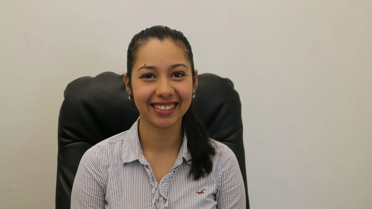 Sarahi Espinoza Salamanca in her office in Palo Alto during an interview with Epoch Times on May 4. Salamanca was named a Champion of Change by President Obama’s administration in 2014. (Grace Li/Epoch Times)