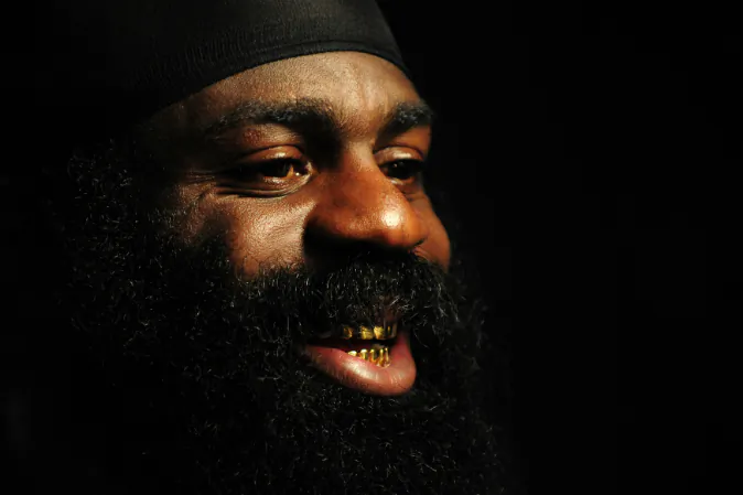 MMA Heavyweight Sensation Kimbo Slice is seen during the Workout/Media Day with Kimbo Slice and Gina Carano at the Legends Mixed Martial Arts Training Center on September 17, 2008 in Los Angeles, California. (Robert Laberge/Getty Images)