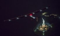 Solar Plane Makes Statue of Liberty Fly Over, Then Lands in New York