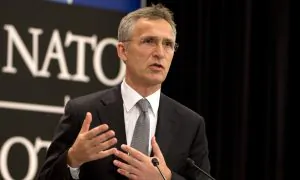 NATO Secretary General Visits Air Base of Japan’s Self-Defense Force