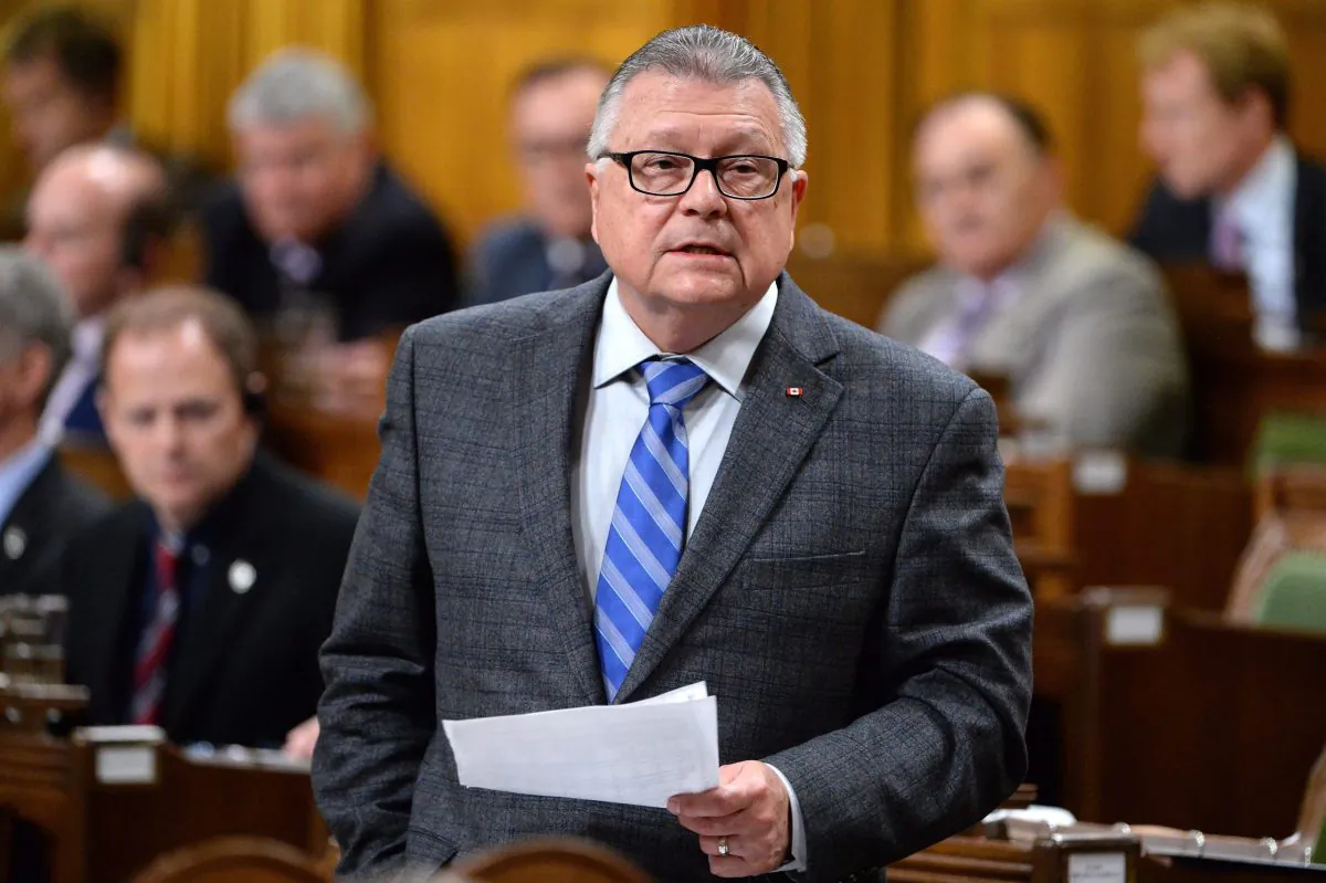 Public Safety Minister Ralph Goodale answers a question in the House of Commons on June 10, 2016. (The Canadian Press/Adrian Wyld)