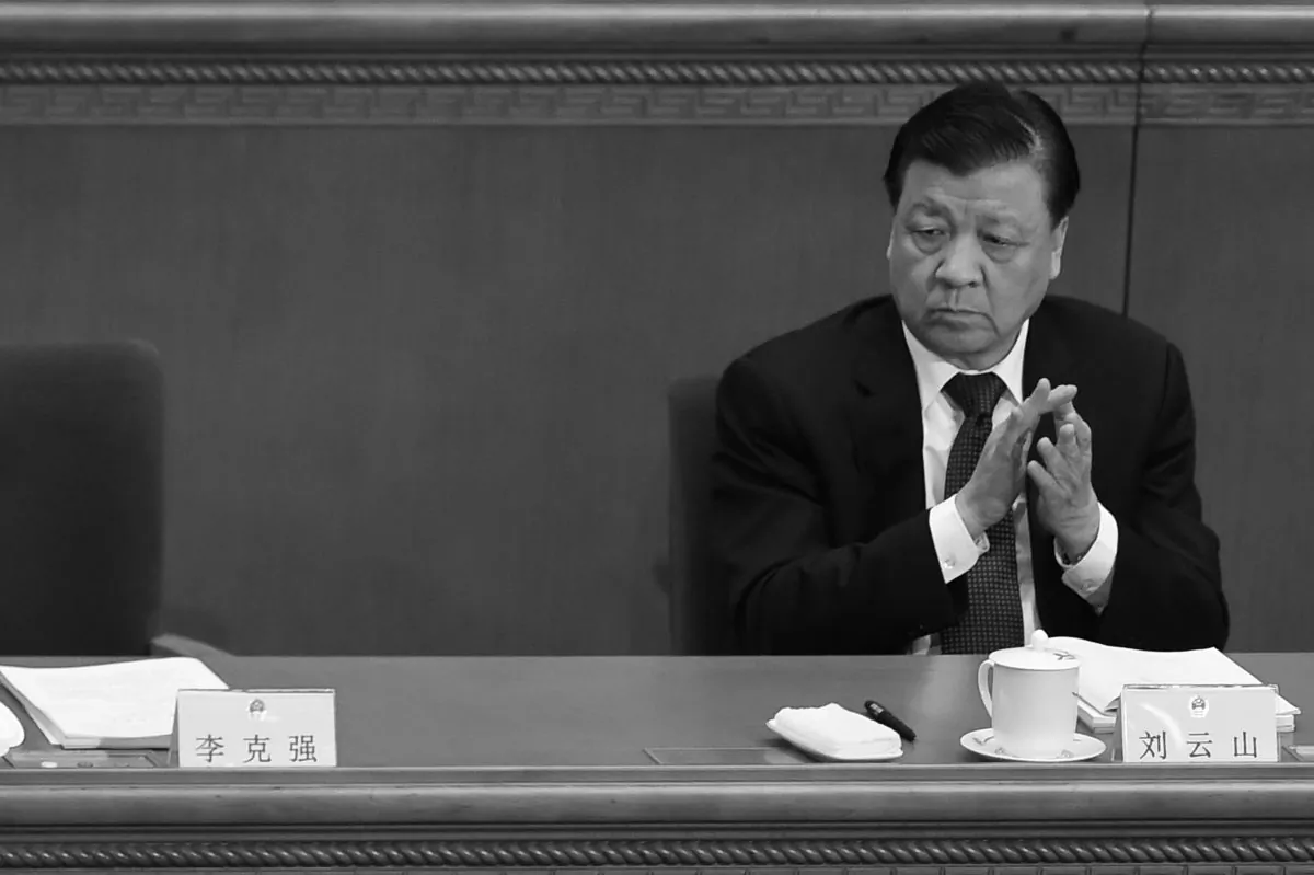 Liu Yunshan, the propaganda chief and Politburo Standing Committee member, seen in Beijing on March 5, 2016, is one Jiang Zemin’s few allies left in a senior position in the party and the last senior Chinese official to visit North Korea in several years.
(Wang Zhao/AFP/Getty Images)
