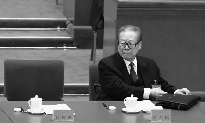 Former Chinese leader Jiang Zemin attends the 18th Communist Party Congress in Beijing on Nov. 14, 2012. (Lintao Zhang/Getty Images)