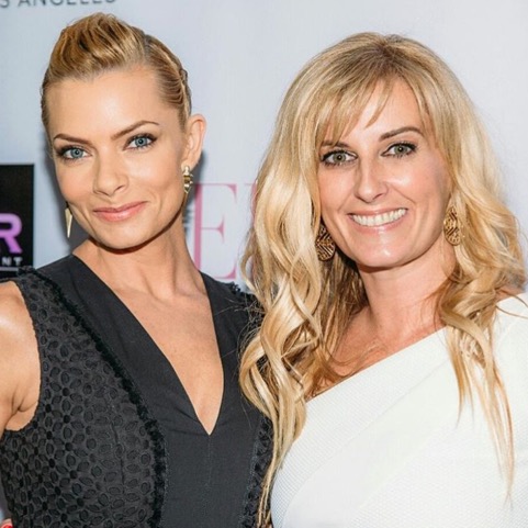 Courtenay Hall with Jaime Pressly at the launch party for Jaime's May/June 2016 BELLA New York cover at Sur in Los Angeles.