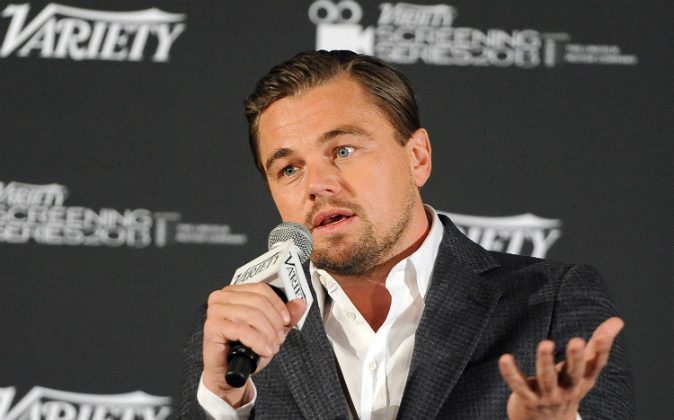 Actor Leonardo DiCaprio speaks at the 2014 Variety Screening Series of 'The Wolf of Wall Street' at ArcLight Hollywood on February 10, 2014 in Hollywood, California. (Angela Weiss/Getty Images)