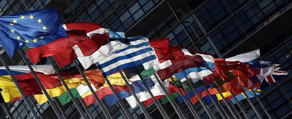 European flags fly in front of the European Parliament on June 9, 2016 in Strasbourg, eastern France.
On June 23, 2016 Great Britain will hold a referendum on whether or not the United Kingdom will remain within the European Union, often referred to as "Brexit". (Frederick Florin/AFP/Getty Images)