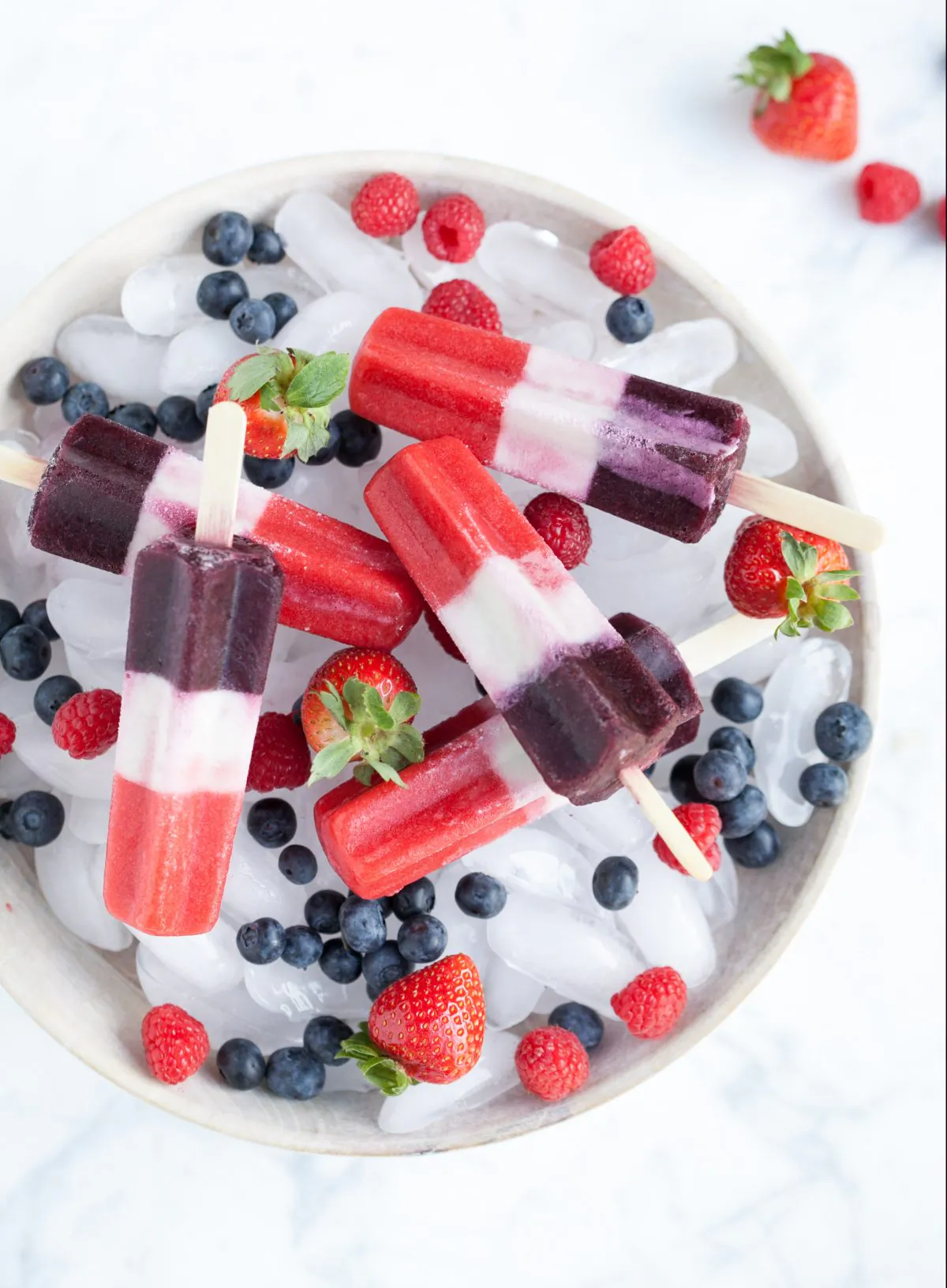Red, White, and Blue Popsicles. (Courtesy of Danielle Walker)