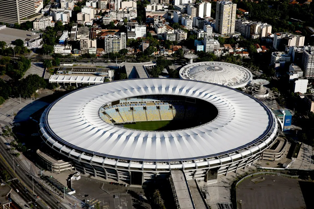 Aerial view of Maracana and Maracanazinho with six months to go to the Rio 2016 Olympic Games on February 5, 2016 in Rio de Janeiro, Brazil. (Matthew Stockman/Getty Images)