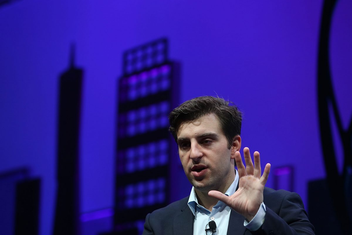 Airbnb co-founder and CEO Brian Chesky speaks during the Fortune Global Forum on Nov. 4, 2015 in San Francisco, California. (Justin Sullivan/Getty Images)