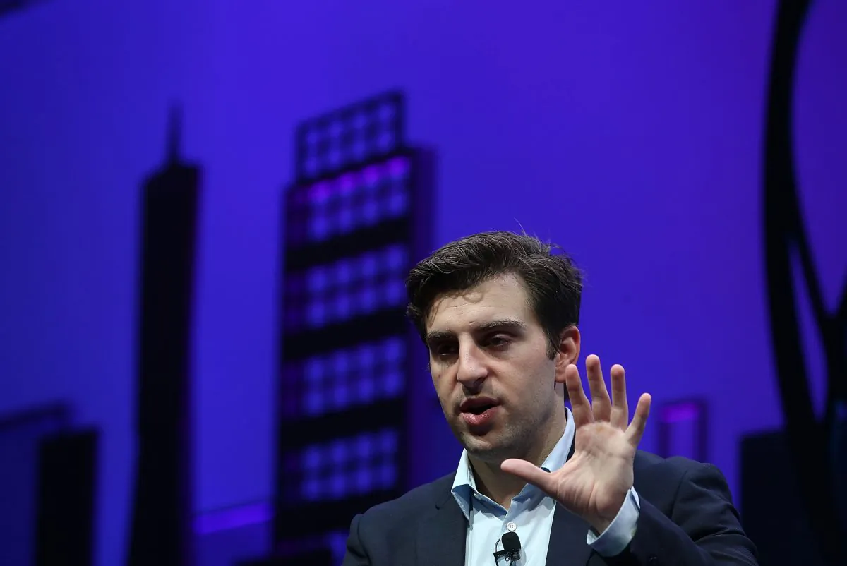 Airbnb co-founder and CEO Brian Chesky speaks during the Fortune Global Forum on Nov. 4, 2015 in San Francisco, California. (Justin Sullivan/Getty Images)
