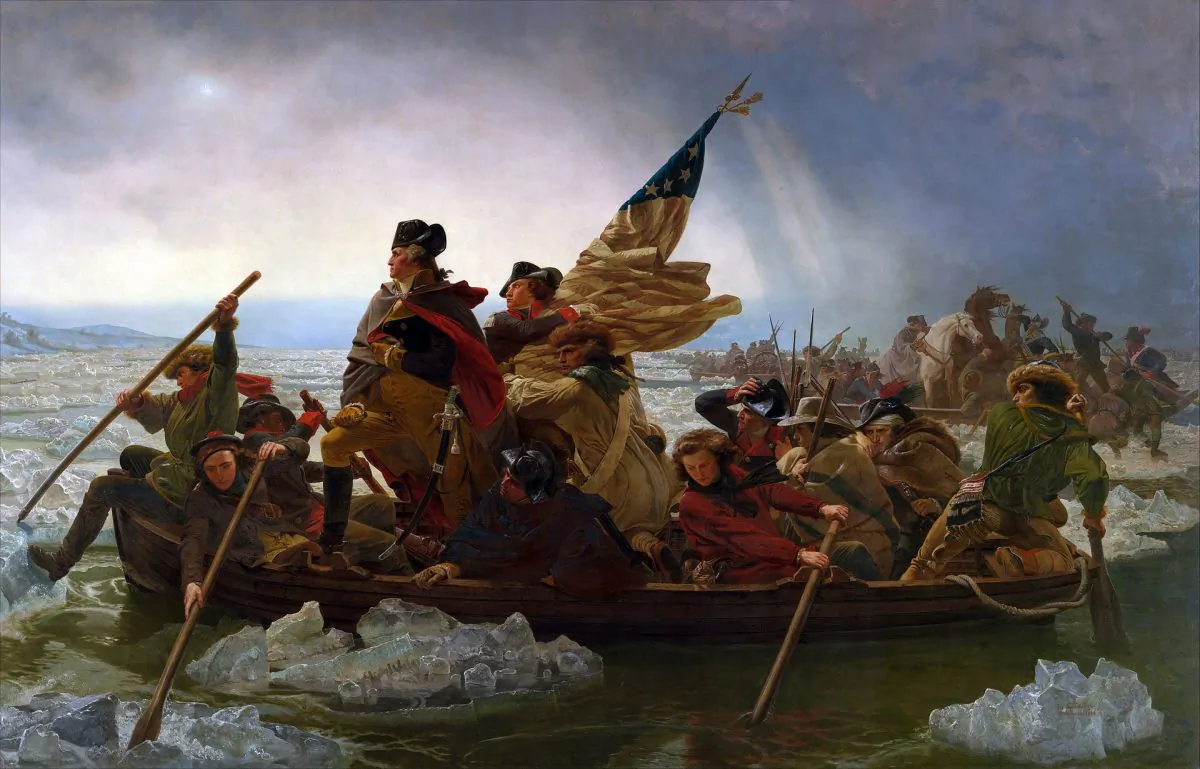 Emanuel Leutze's paiting titled "George Washington Crossing the Delaware," from 1851. (The Metropolitan Museum of Art)