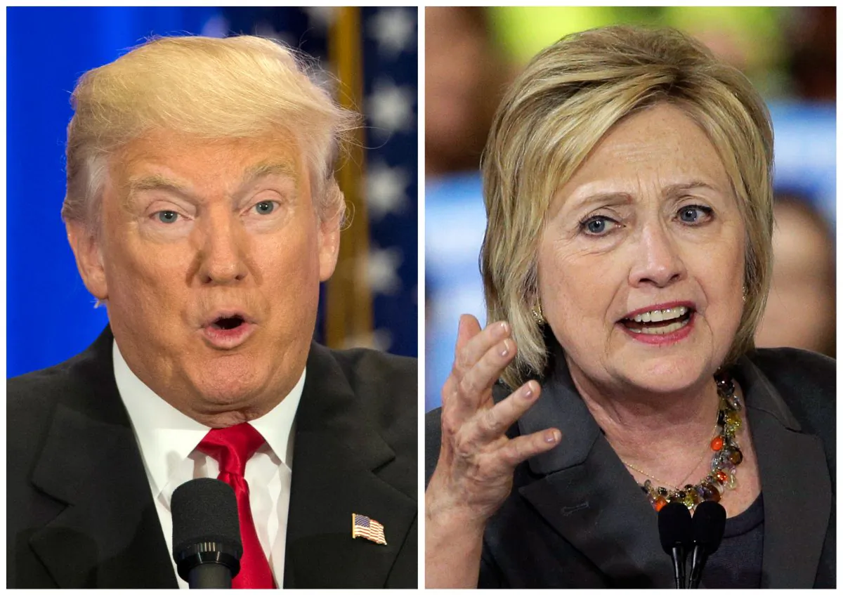 This photo combo of file images shows U.S. presidential candidates Donald Trump (L) and Hillary Clinton. (AP Photo/Mary Altaffer, Chuck Burton)