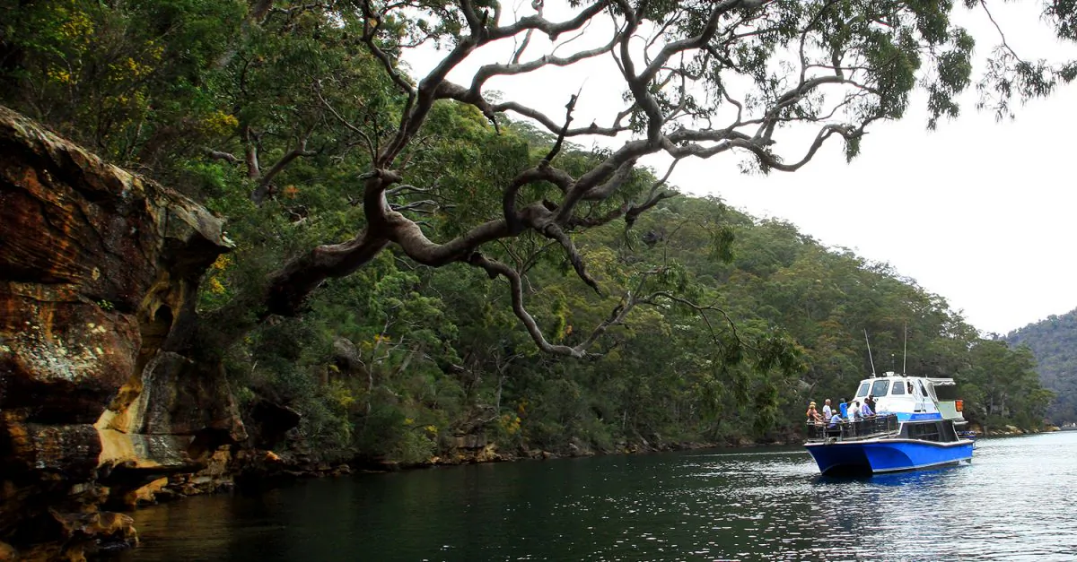 The Sydney Outback Experience cruise on the Hawkesbury River. (Courtesy of Sydney Outback)