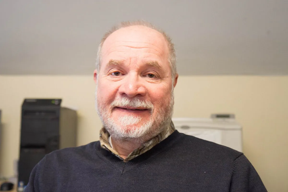 SUNY Orange anthropology professor Barry Kass in his office in Middletown on April 7, 2016. (Holly Kellum/Epoch Times)