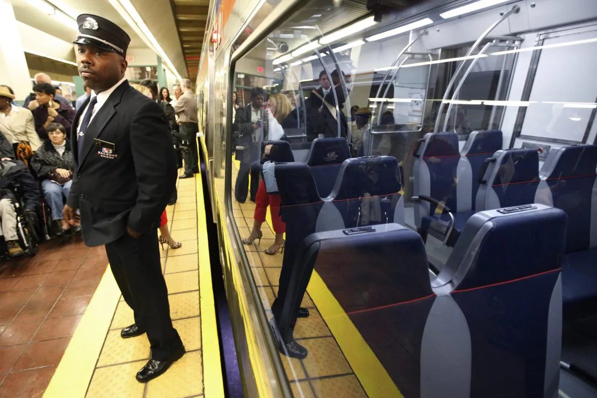 A SEPTA train in Philadelphia is shown in a file photo. (Matt Rourke/AP Photo)