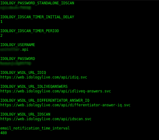 A screenshot from a cyberattack shows login credentials. (Courtesy of Edward Alexander)