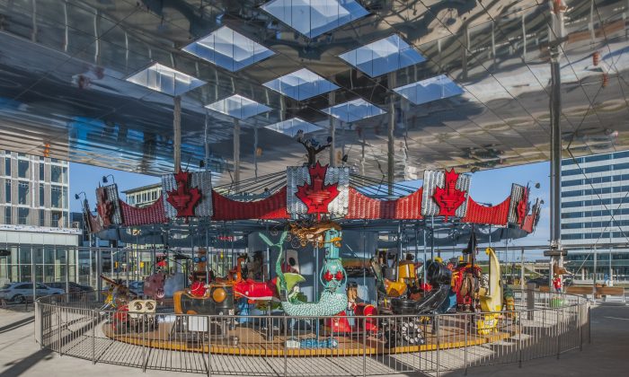 The Pride of Canada Carousel that's destined to become the focal point and jewel of Downtown Markham, Ontario. (Courtesy Remington Group)