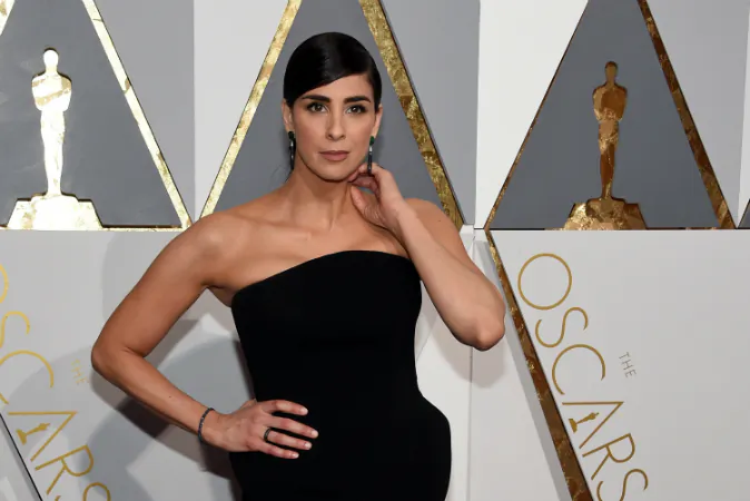 Actress Sarah Silverman attends the 88th Annual Academy Awards at Hollywood & Highland Center on February 28, 2016 in Hollywood, California. (Ethan Miller/Getty Images)