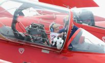 Prince George Visits Red Arrow Hawk on First Royal Engagement