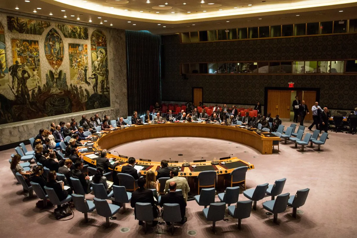The United Nations Security Council meets in New York City on Aug. 19, 2015. (Andrew Burton/Getty Images)
