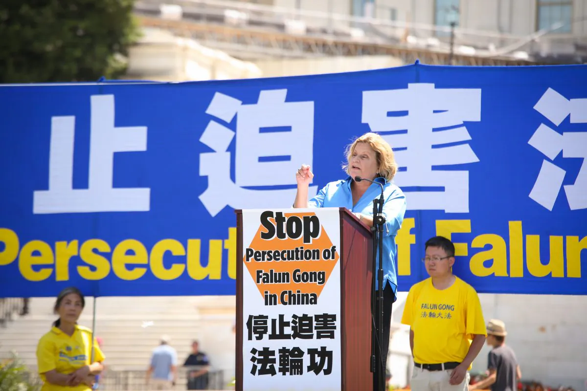Rep. Ileana Ros-Lehtinen (R-FL) speaks at a rally at the Capitol in Washington on July 14, 2016. (The Epoch Times)