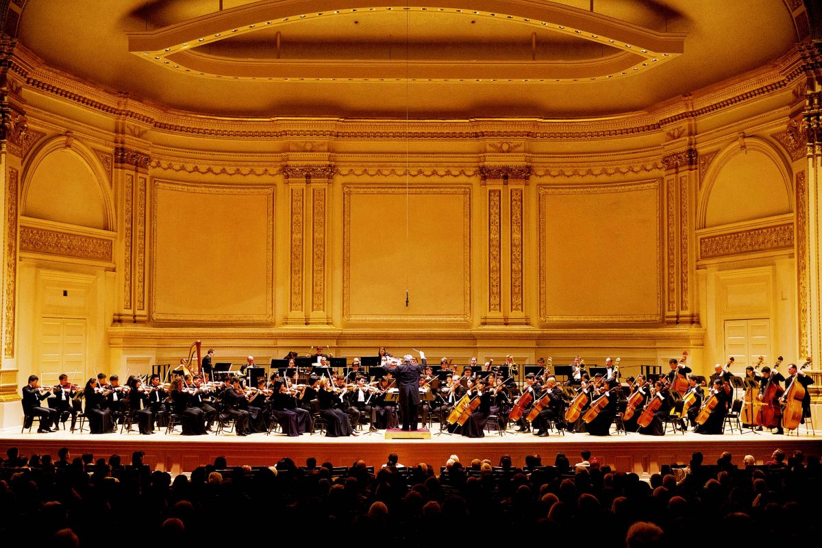 The Shen Yun Symphony Orchestra performing on New York’s Carnegie Hall in October 2015. (NTD Television)