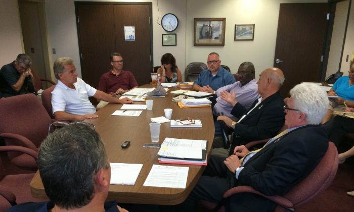 The Orange County Personnel and Compensation Committee meeting in Goshen on July 18, 2016. (Holly Kellum/Epoch Times)
 
