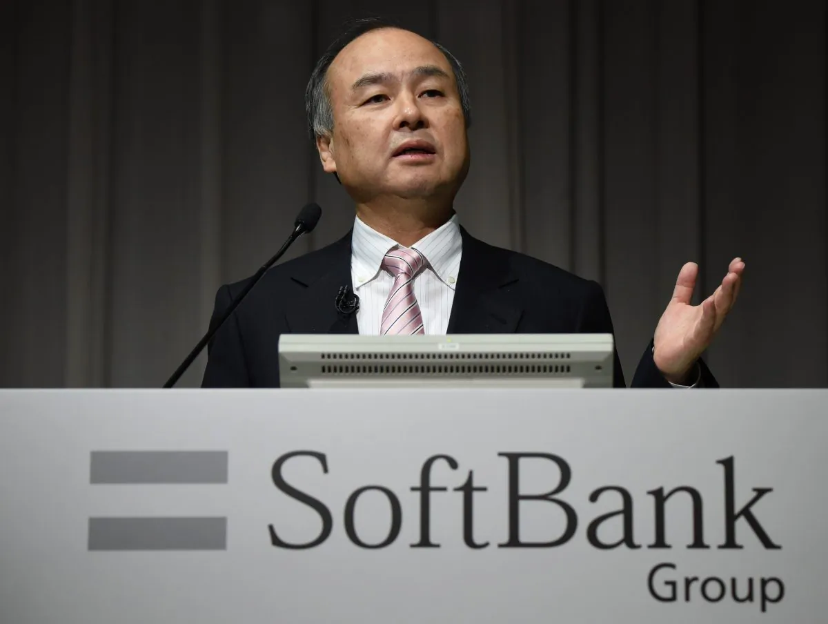 Masayoshi Son, president of Japan's telecom and Internet group SoftBank Group, speaks during a press conference in Tokyo, in this file photo. (Toru Yamanaka/AFP/Getty Images)