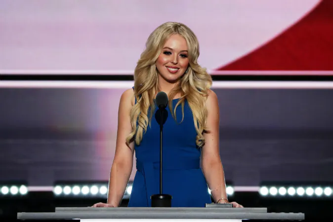 Daughter of Donald Trump, Tiffany Trump, delivers a speech on the second day of the Republican National Convention at the Quicken Loans Arena in Cleveland, Ohio on July 19, 2016. (Alex Wong/Getty Images)