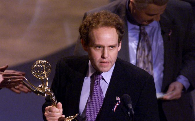 Winner for Outstanding Supporting Actor in a Comedy Series 'Ally McBeal', Peter MacNicol at the 53rd Annual Prime-Time Emmy Awards held at the Shubert Theatre, Los Angeles, CA., Nov. 4, 2001. (Kevin Winter/Getty Images)
