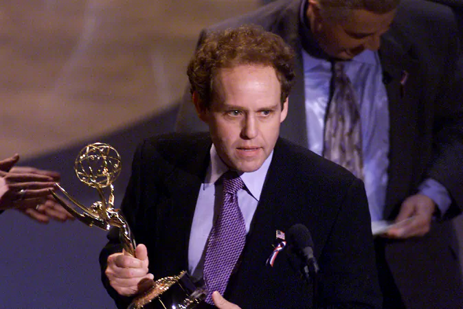Winner for Outstanding Supporting Actor in a Comedy Series 'Ally McBeal', Peter MacNicol at the 53rd Annual Prime-Time Emmy Awards held at the Shubert Theatre, Los Angeles, CA., Nov. 4, 2001. (Kevin Winter/Getty Images)