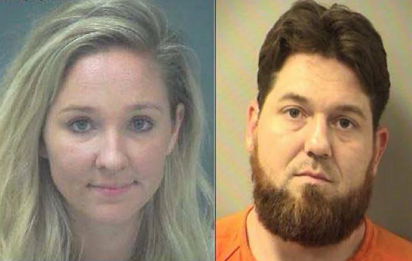 Kayla Renee Dubois, 24, and Christopher Wimmer, 33, are accused of a "selfie war" by taking pictures with incapacitated or unconscious patients.  (Okaloosa County Sheriff's Office)