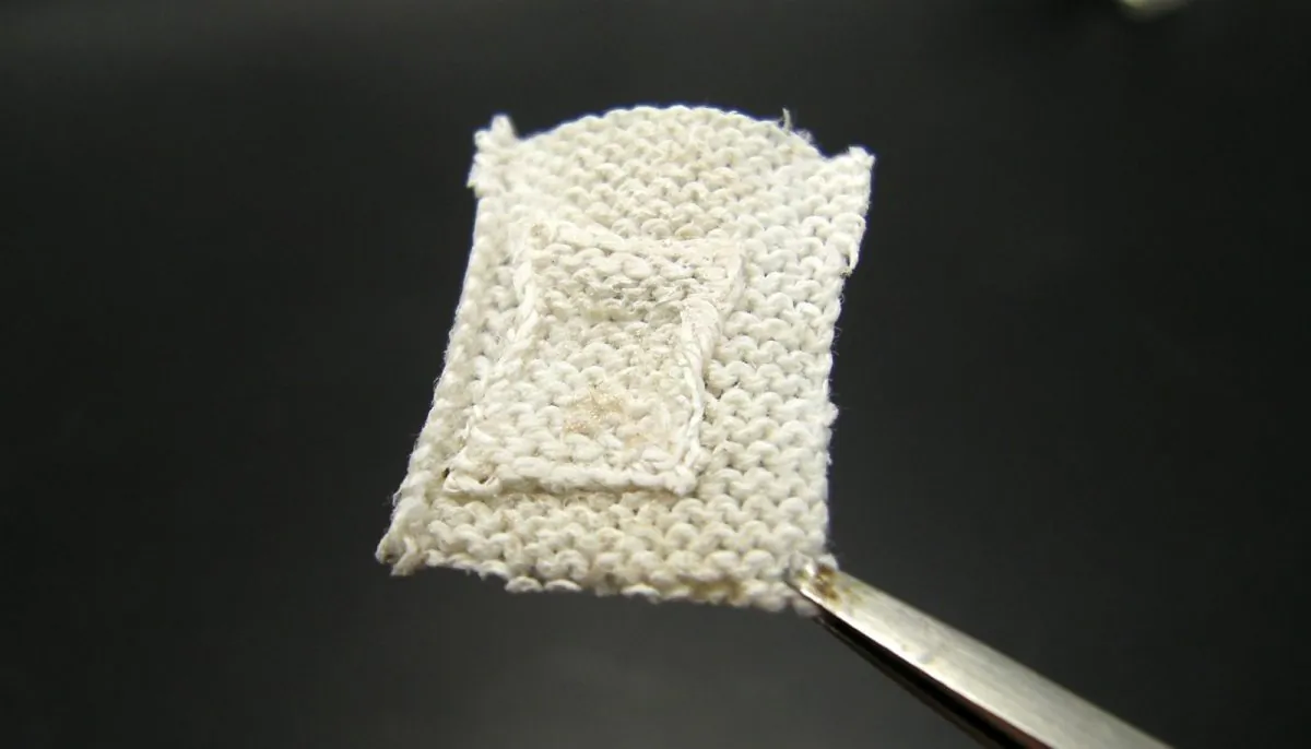 Self-healed fabric. (Demirel Lab/Penn State)