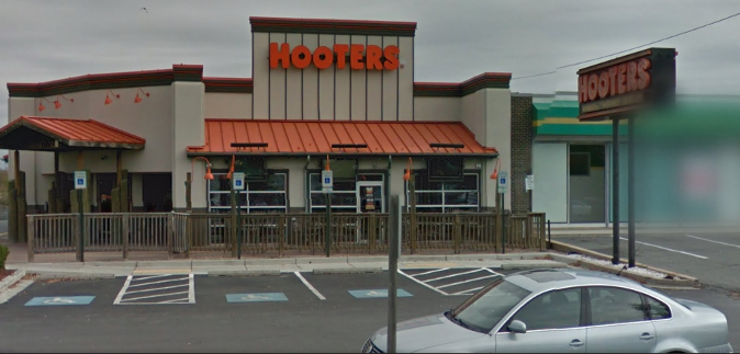 Hooters restaurant on Rockville Pike in Montgomery County/Google Maps