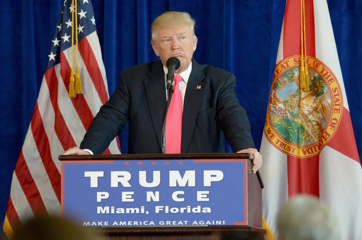 Republican presidential candidate Donald Trump at Trump National Doral on July 27, 2016 in Doral, Florida. (Gustavo Caballero/Getty Images)
