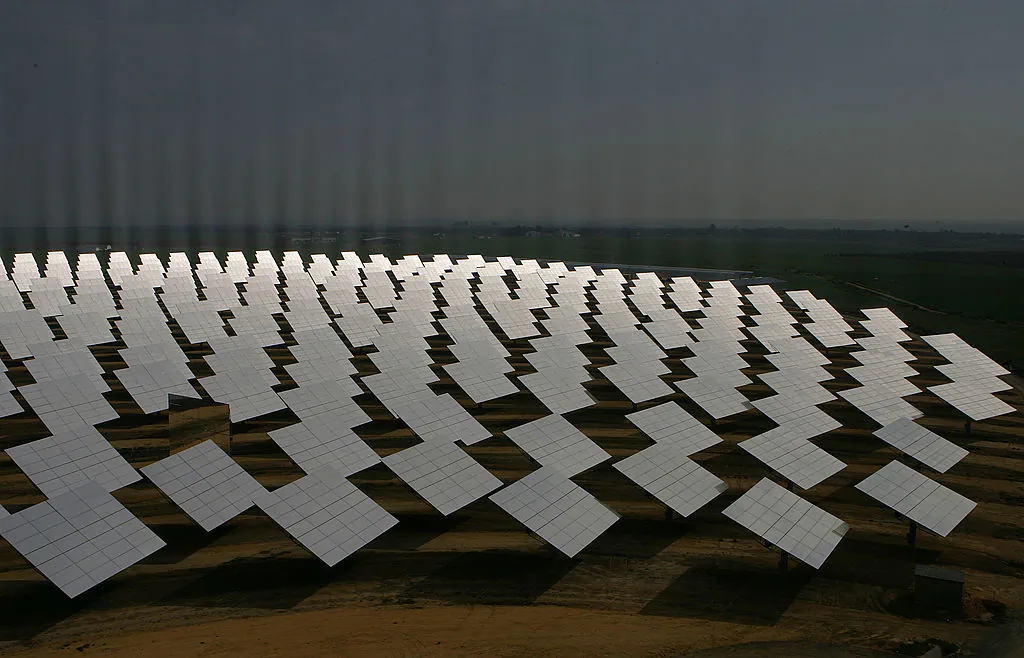 A file photo of a solar farm in Seville, Spain. (Denis Doyle/Getty Images)