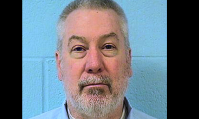 This undated file photo provided by the Illinois Department of Corrections shows former Bolingbrook, Ill., police officer Drew Peterson. Peterson is set to appear in a southwestern Illinois courtroom Friday, July 29, 2016 for sentencing, after he was convicted in a May murder-for-hire trial. Jurors agreed that Peterson attempted to hire an inmate's uncle to kill Will County State's Attorney James Glasgow. (Illinois Department of Corrections via AP, File)