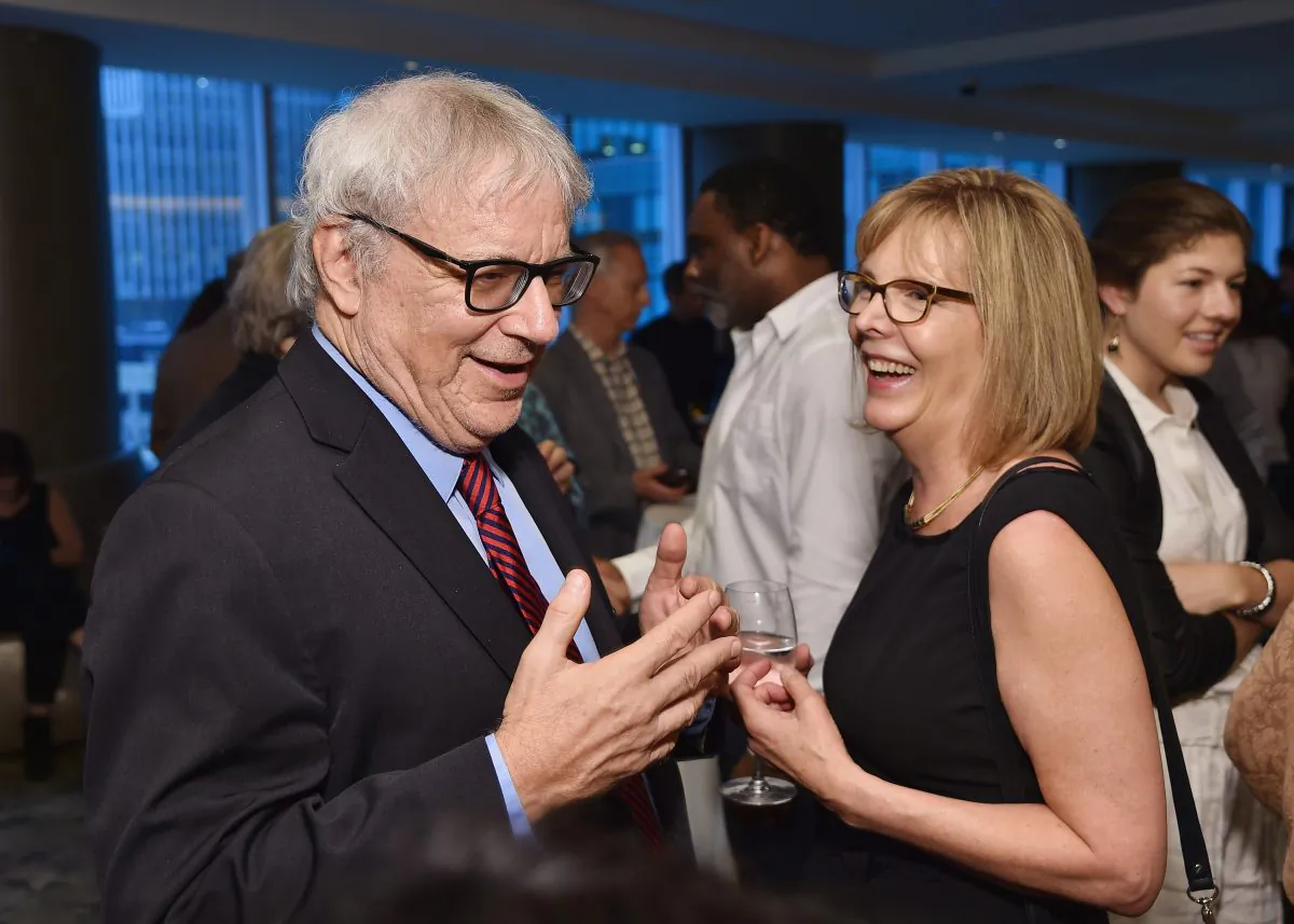 (L-R) Attorney Steven Wise (L) and director Chris Hegedus attend the premiere of HBO documentary "Unlocking the Cage" in New York City on May 24, 2016. (Mike Coppola/Getty Images for HBO)