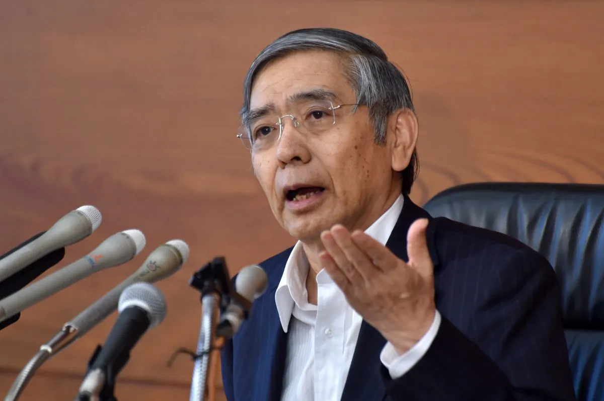 Bank of Japan (BOJ) Governor Haruhiko Kuroda speaks during a press conference at the BOJ headquarters in Tokyo on July 29, 2016. (Kazuhiro Nogi/AFP/Getty Images)