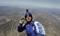 Skydiver Becomes First Person to Jump and Land Without Chute