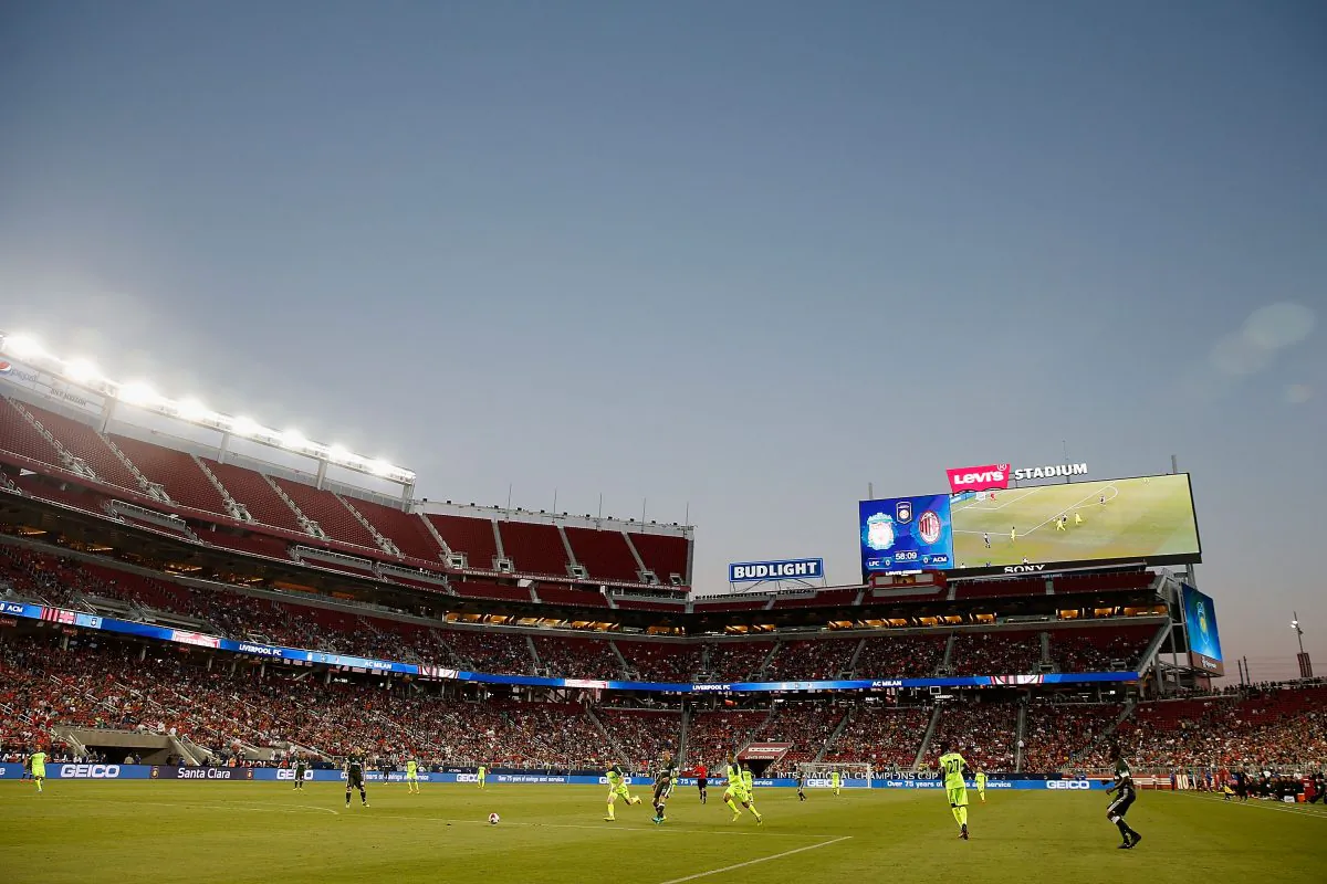 A general view of play during the International Champions Cup match between Liverpool FC and AC Milan at Levi's Stadium. (Lachlan Cunningham/Getty Images)