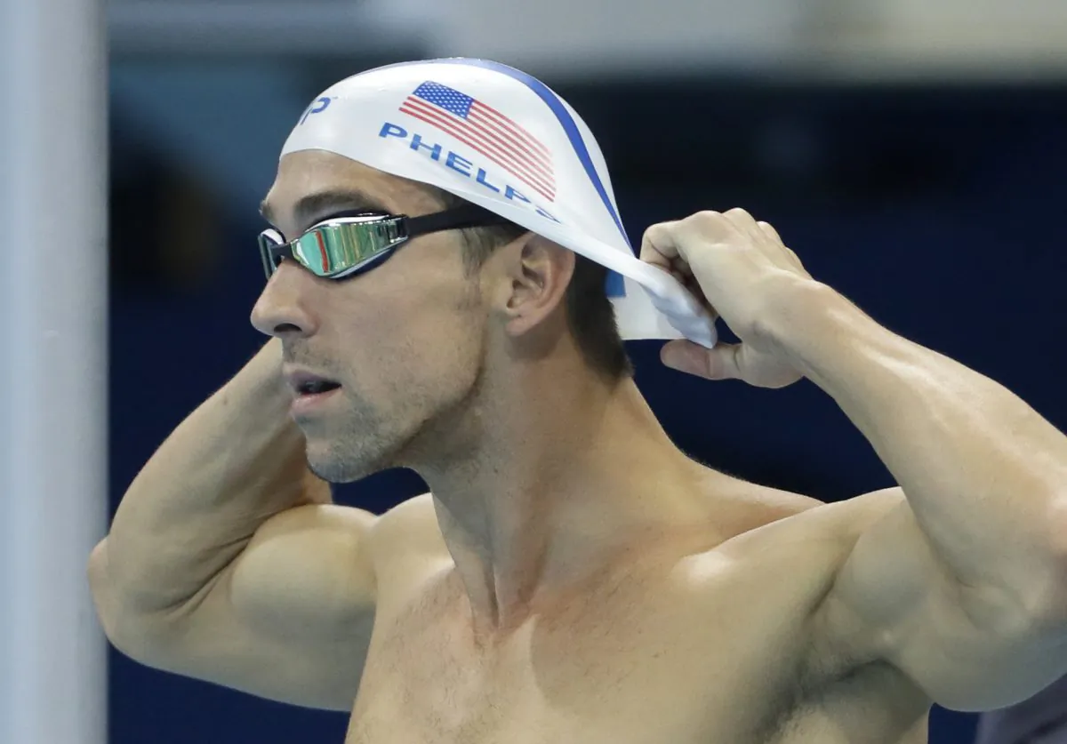Michael Phelps prepares a swimming training session at the 2016 Summer Olympics in Rio de Janeiro, Brazil, on Tuesday, Aug. 2, 2016. (AP Photo/Matt Slocum)