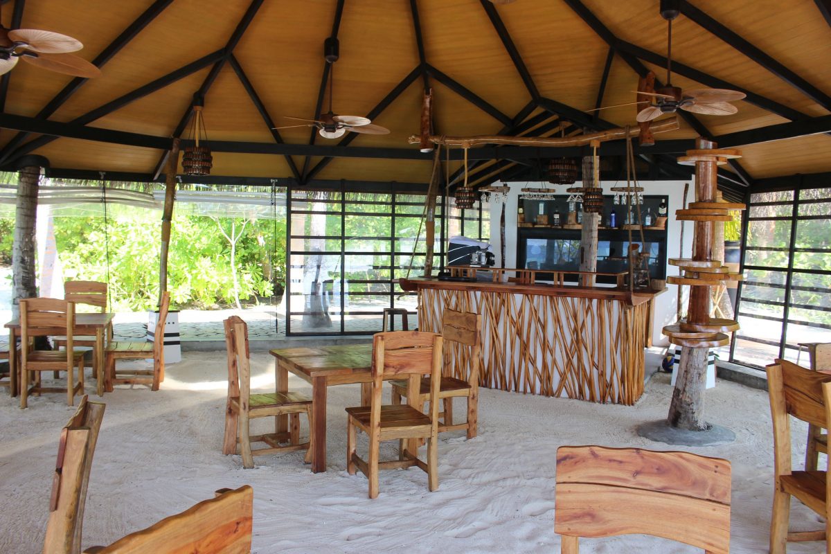 The open air bar at aaaVeee. (Janna Graber)