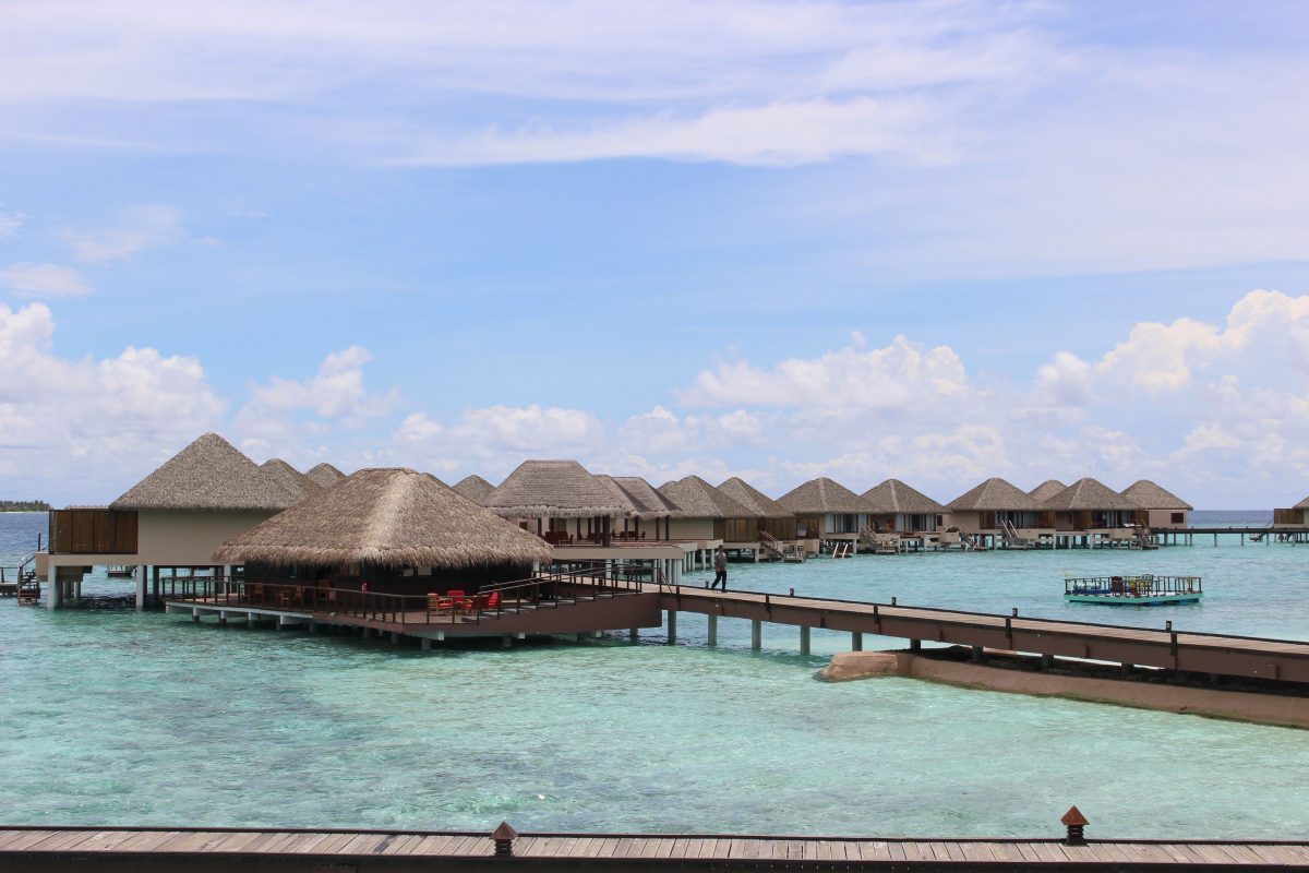 Overwater villas at Adaaran. (Janna Graber)