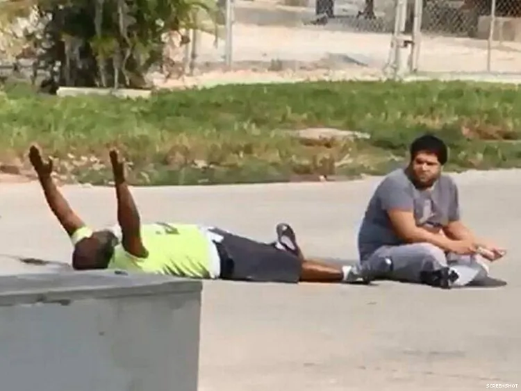 Charlies Kinsey and Arnaldo Rios, the autistic patient. (YouTube/screenshot)